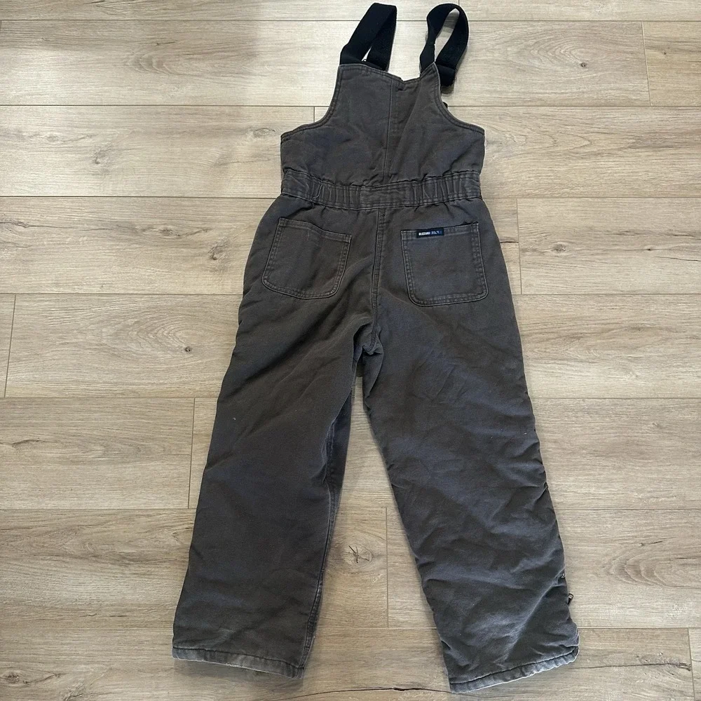 WALLS BLIZZARD Pruf Brown‎ BIB Boys Coveralls Youth Kids Large 12/14 Snow Pants